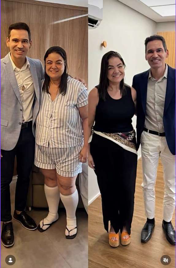 Antes e depois de paciente do Dr. Fábio Faleiro